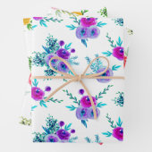 Assorted Bouquet Pattern Wrapping Paper Sheets (In situ)