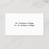 Assorted Bubble Milk Tea Drinken Visitekaartje (Achterkant)