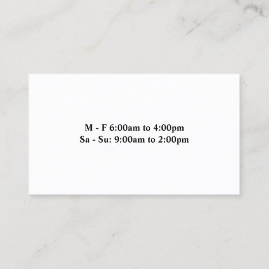 Assorted Bubble Milk Tea Drinken Visitekaartje (Achterkant)