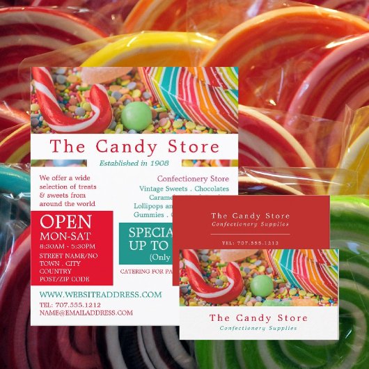 Assorted Candy, Confectionery Supplies Advertising Flyer