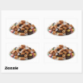 Assorted Caramel Toffees On Plate Sticker (Vel)