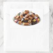 Assorted Caramel Toffees On Plate Sticker (Tas)