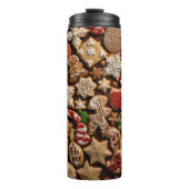 Assorted Christmas Cookies Pattern Thermosbeker (Voorkant)