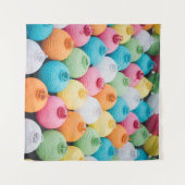 Assorted Color sky lantern lot Wandkleed (Voorkant (horizontaal))