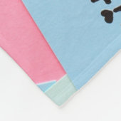 Assorted-color van naamkaarten fleece deken (Hoek)