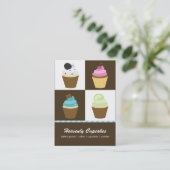 Assorted Cupcakes Visitekaartjes (Staand voorkant)