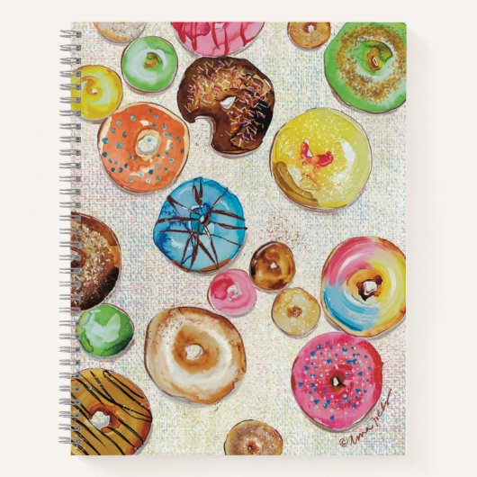 Assorted Donuts Spiral Notitieboek (Voorkant)