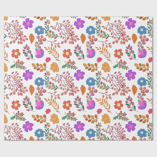  Assorted Floral Wedding Wrapping Papier (Vlak)