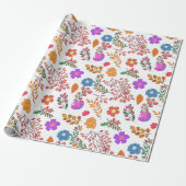  Assorted Floral Wedding Wrapping Papier (Uitgerold)