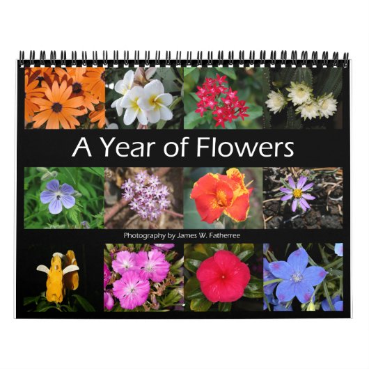 Assorted Flowers Wall Calendar 1 door J.W. Fatherr Kalender (Hoes)