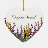 Assorted Flowers Wedding Keramisch Ornament (Achterkant)