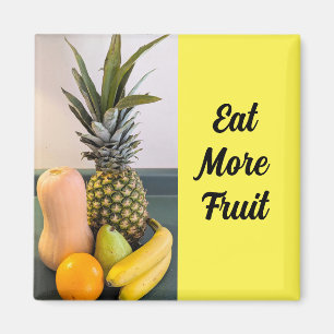 Assorted Fruit Foto Gezonde Herinnering Geel Magneet