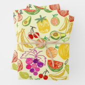 Assorted Fruit Wrapping Paper Sheets (In situ)