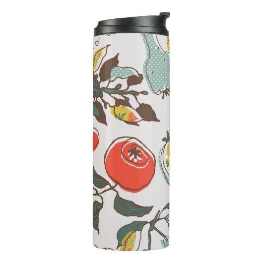 assorted fruits. seamless pattern thermosbeker (Gedraaid links)