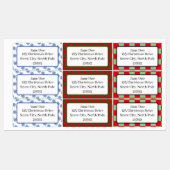 Assorted Holiday Pattern Custom Gift Labels (Vel)