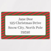 Assorted Holiday Pattern Custom Gift Labels (Design 2)