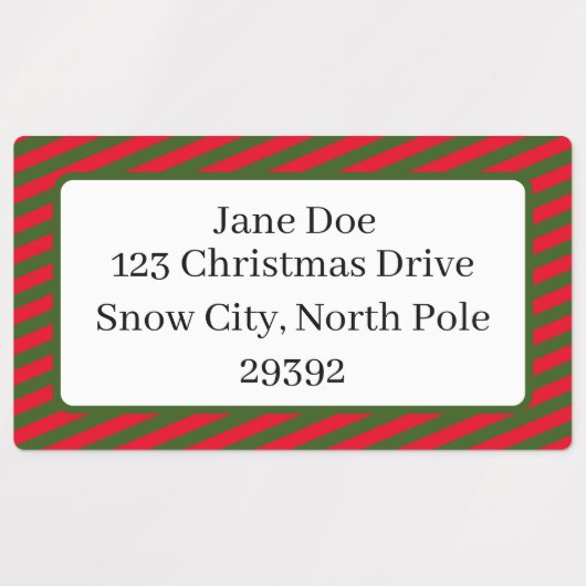 Assorted Holiday Pattern Custom Gift Labels (Design 2)