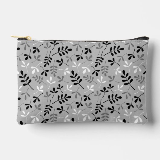 Assorted Leaves Patroon Monochrome Etui (Voorkant)