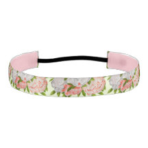Assorted pioenen op een antislip hoofdband