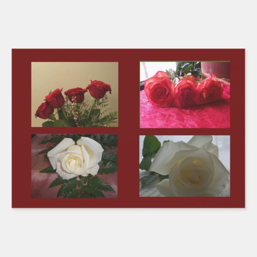 Assorted Rose Images Wrapping Paper Sheets (Voorkant 2)