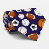 Assorted Sports All STAR Donkerblauw Stropdas (Opgerold)
