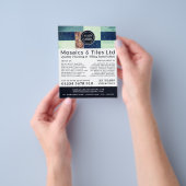 Assorted Tiles, Floorer, Tile Installer Advert Flyer (Hand)