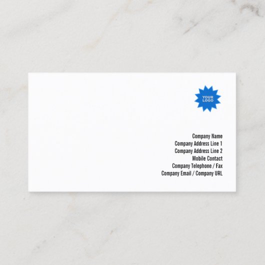 Assorted Tools Sinaasappel Handyman Visitekaartje (Achterkant)