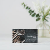 Assorted Tools Zwart Handyman Visitekaartje (Staand voorkant)