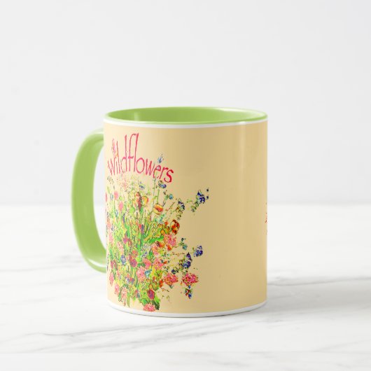 Assorted Wildflowers Pretty Mug Mok (Voorkant links)