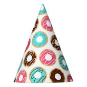 Assorteer Donuts Pattern Feesthoedjes (Voorkant)
