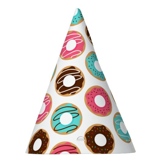Assorteer Donuts Pattern Feesthoedjes (Rechts)