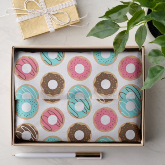 Assorteer Donuts Pattern Tissuepapier (Geschenk)