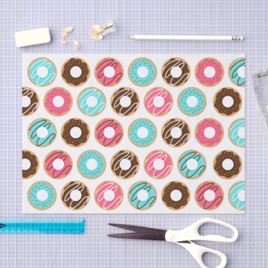 Assorteer Donuts Pattern Tissuepapier (Craft)