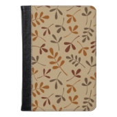 Assorteer het patroon van de Bladeren van de Dall Kindle Case (Voorkant gesloten)