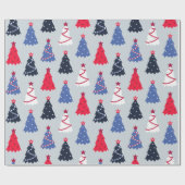 Assorteer het patroon van de Bomen van de Kerst me Cadeaupapier (Vlak)