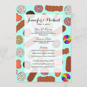 Assorteerbare Cute Breakfast Foodie Donuts Menu