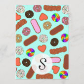 Assorteerbare Cute Breakfast Foodie Donuts Menu (Achterkant)