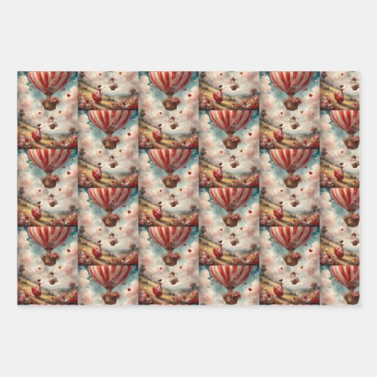 Assortiment 24A van Valentijn Inpakpapier Vel (Voorkant 2)