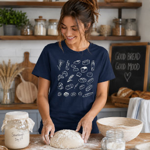 Assortiment Bakkerij Ambachtelijke Broden Tee Lijn Tri-Blend Shirt