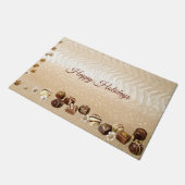 Assortiment Chocolade met Bloemen Deurmat (Schuin)