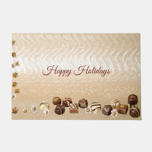 Assortiment Chocolade met Bloemen Deurmat (Voorkant)