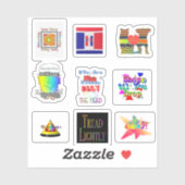 Assortiment Contour Cut Vinyl Word Stickers (Vel)