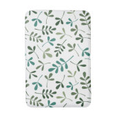 Assortiment gemengd groen blad patroon badmat (Voorkant Verticaal)