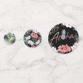 Assortiment Tropische Aloha Hawaiian Verjaardagsfe Confetti (Achterkanten)
