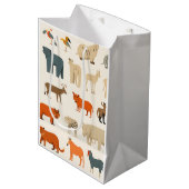Assortiment van denkbeeldige dieren medium cadeauzakje (Voorkant Gekanteld)