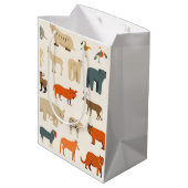 Assortiment van denkbeeldige dieren medium cadeauzakje (Achterkant Gekanteld)