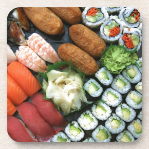 Assortiment van Japanse sushi-favorieten Onderzetter