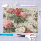 Assortiment van rode en roze bloemen tissuepapier (Craft)