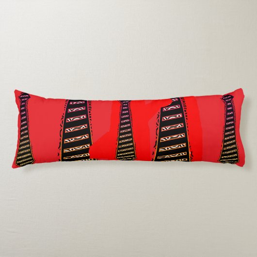 Assortiment Verjaardags Ties Rood Lichaamskussen (Voorkant)