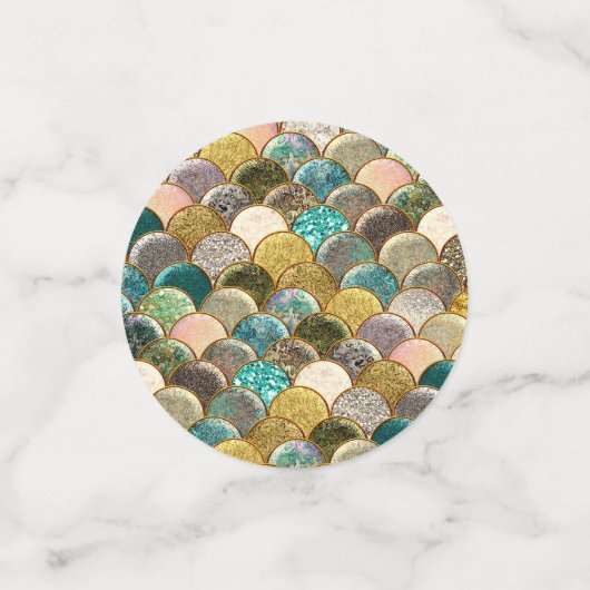 Assortiment Zeemeermin Glitter Sparkle Verjaardags Confetti (Kleine voorkant)